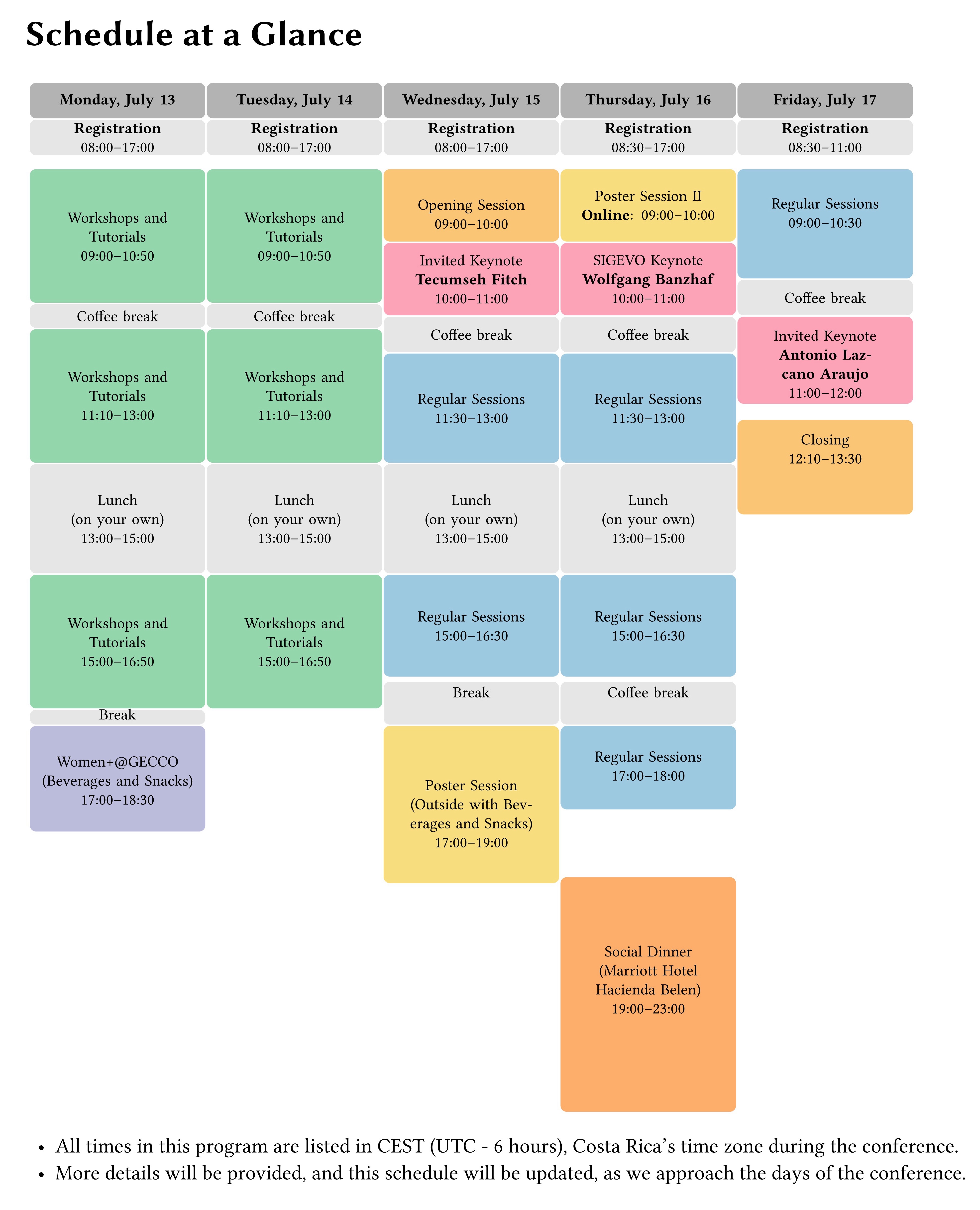 Schedule